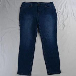 NYDJ 14 Lift Tuck Skinny Medium Wash Stretch Denim‎ Womens Jeans
